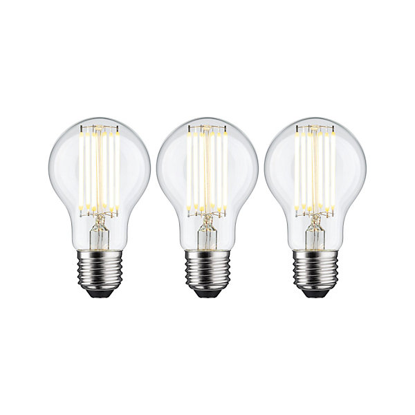 Eco-Line Filament 230 V Ampoule LED E27 Kit de 3 1055lm 5W 3000K Clair