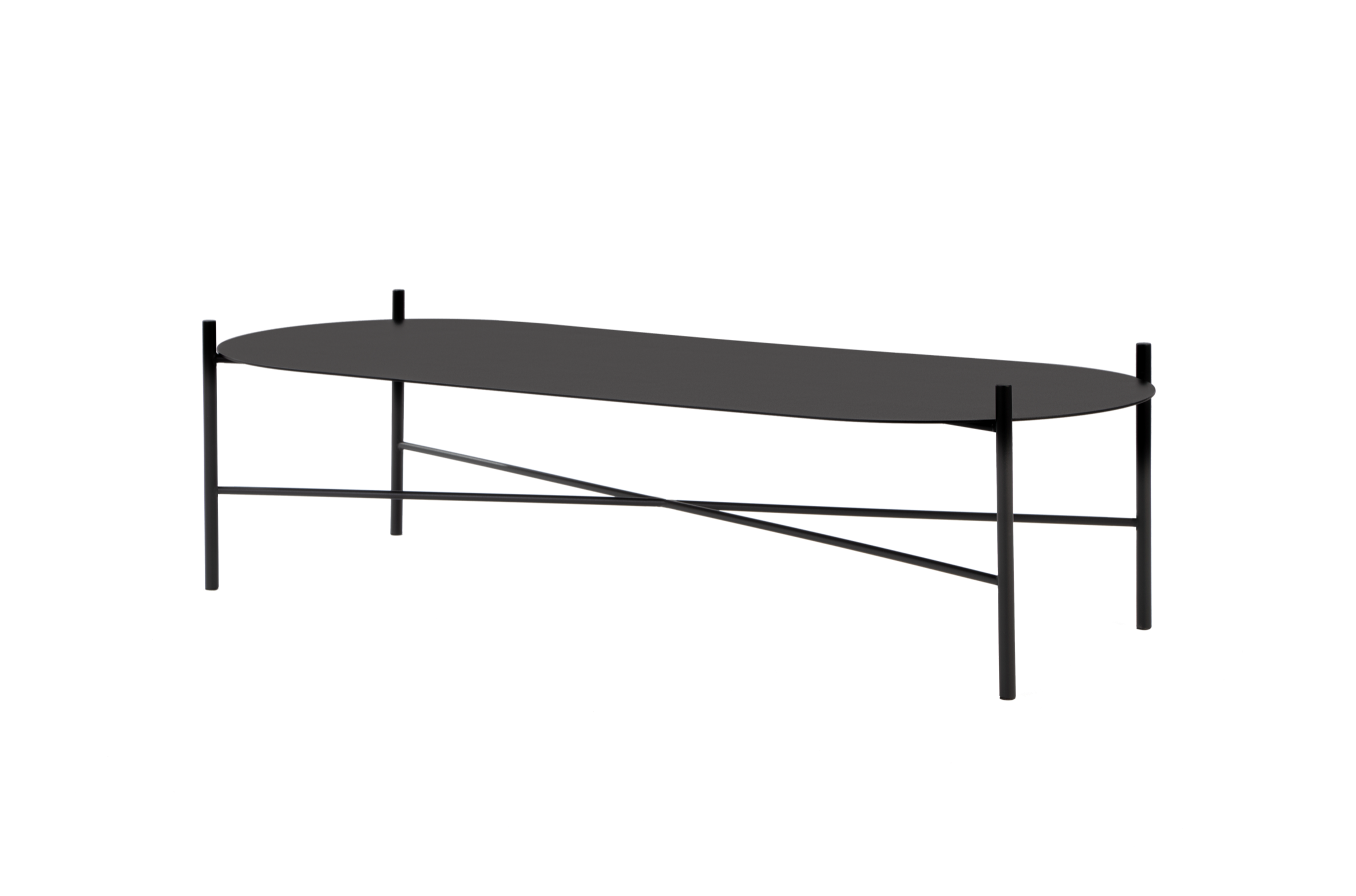noo.ma TOGLAN Salontafel - Vulcano Black Steel