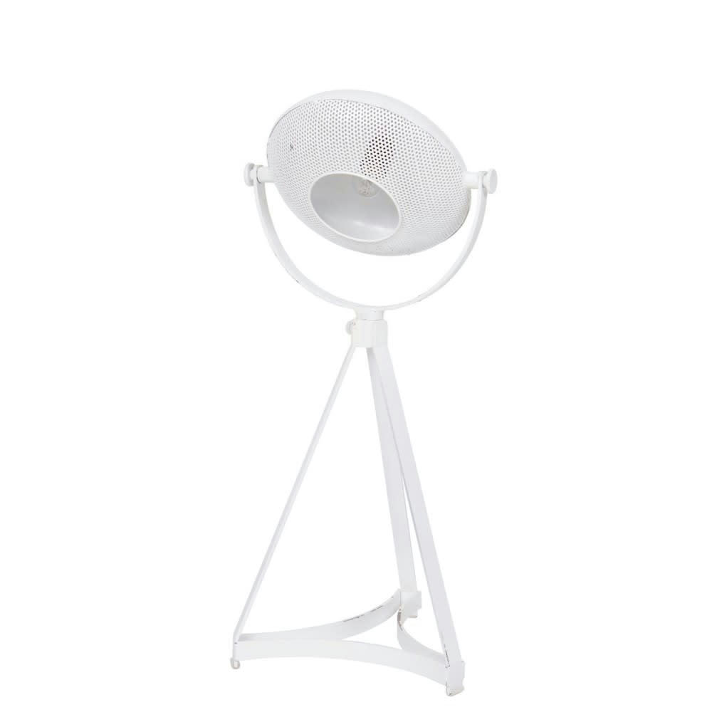 BLOWN PROJECTOR - Lampe à poser en métal blanc