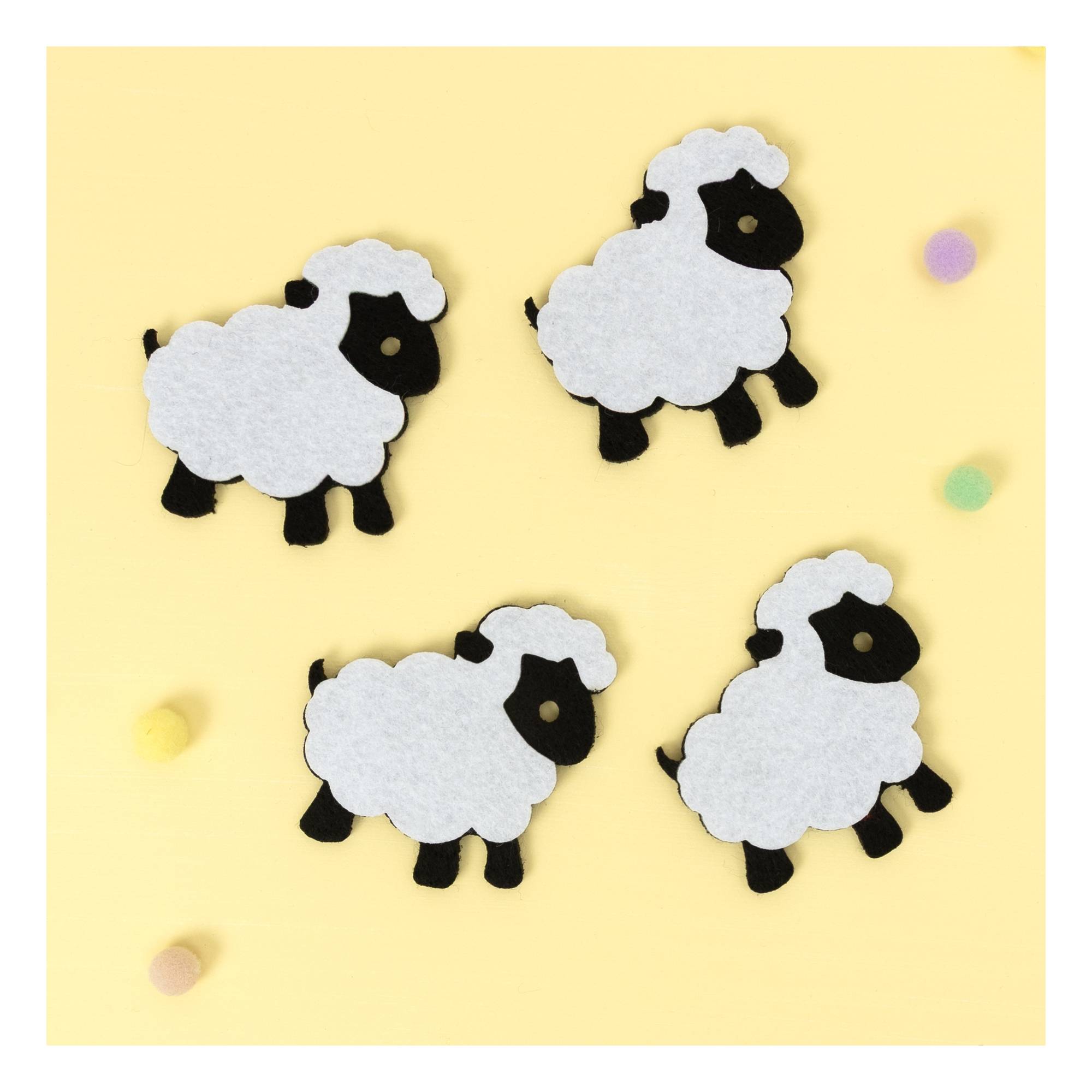 Felt Sheep 4 Pack