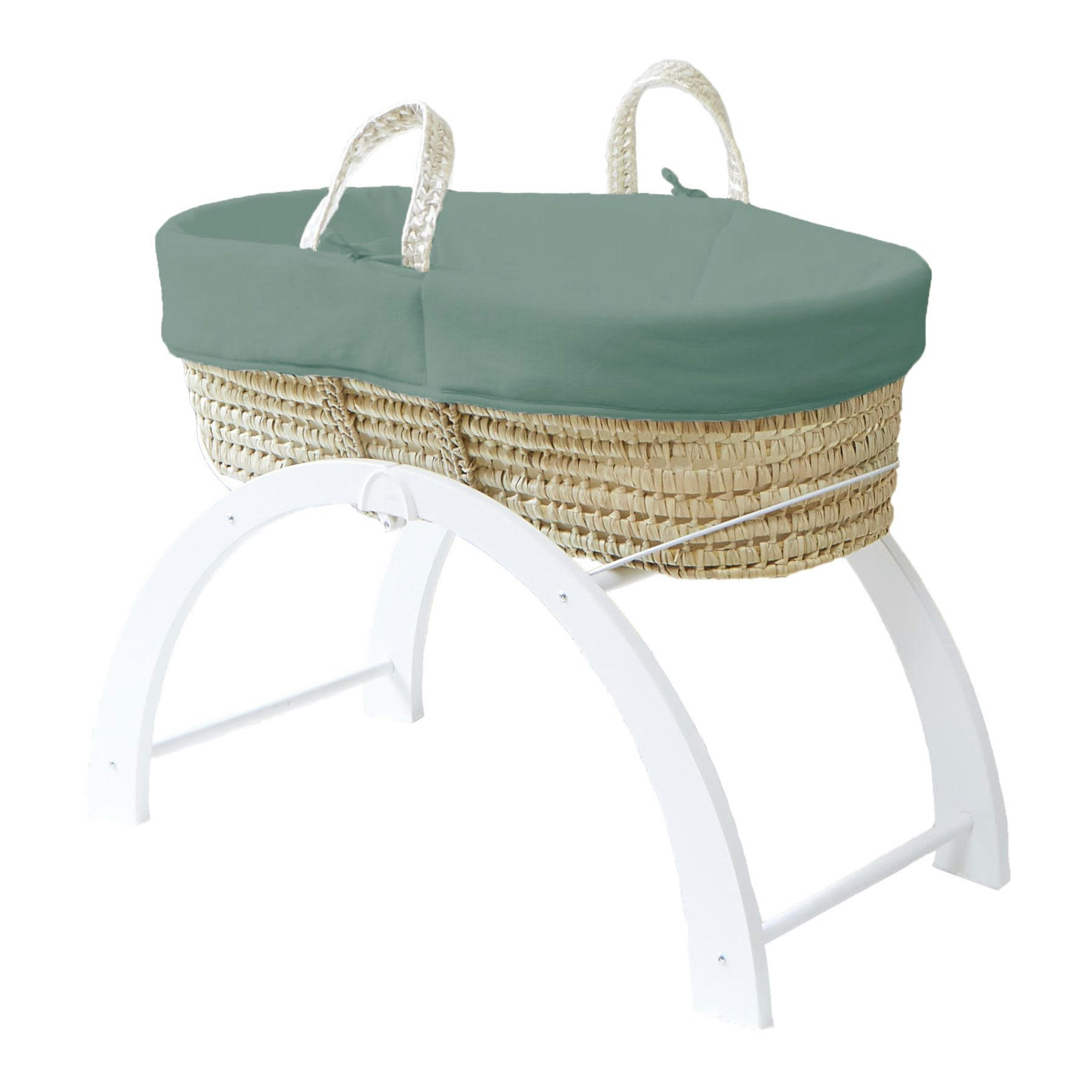 - Couffin avec Support Réversible - Habillage Forêt en Coton Bio