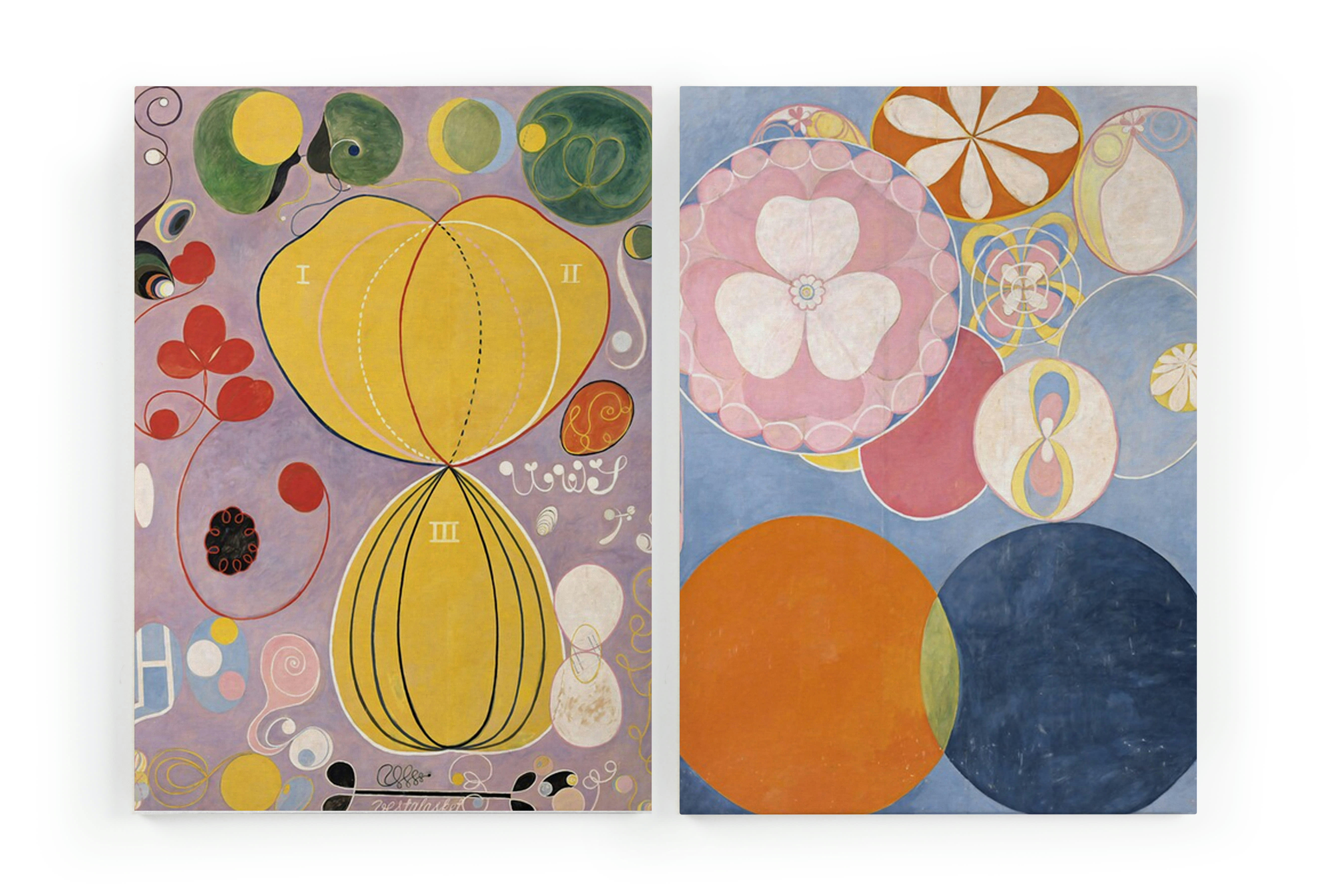 KLINT - Set  2 Peintures sur toile 60x40 Imprimé Klint