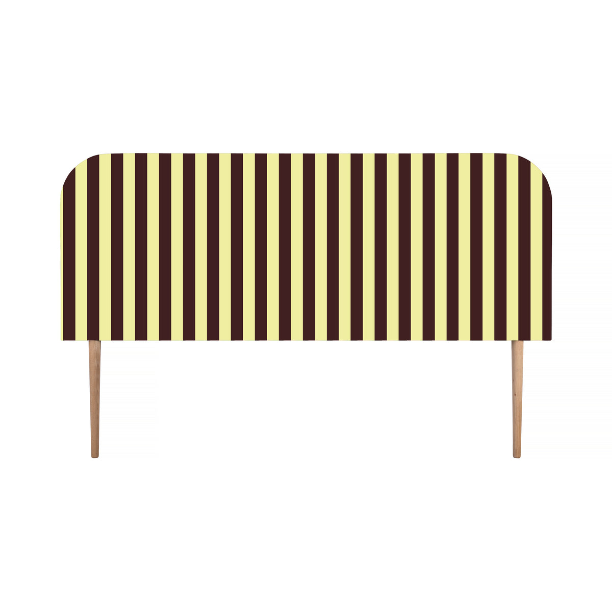 Gestoffeerd fluwelen hoofdbord met strepen 160x97cm