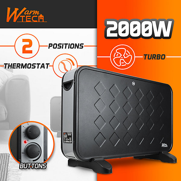 Chauffage mobile 2000W   Ventilation turbo