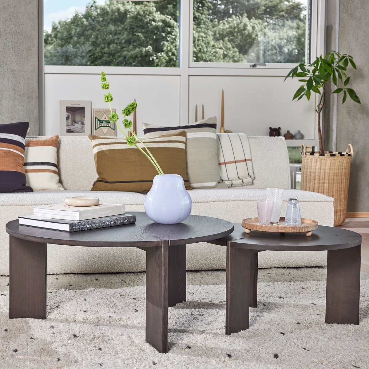 OYOY - OY Coffeetable, Ø 90 cm, Esche braun