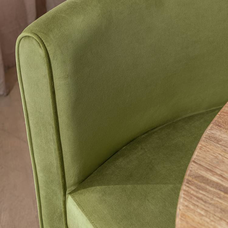Habitat Bastian Velvet Dining Chair - Green