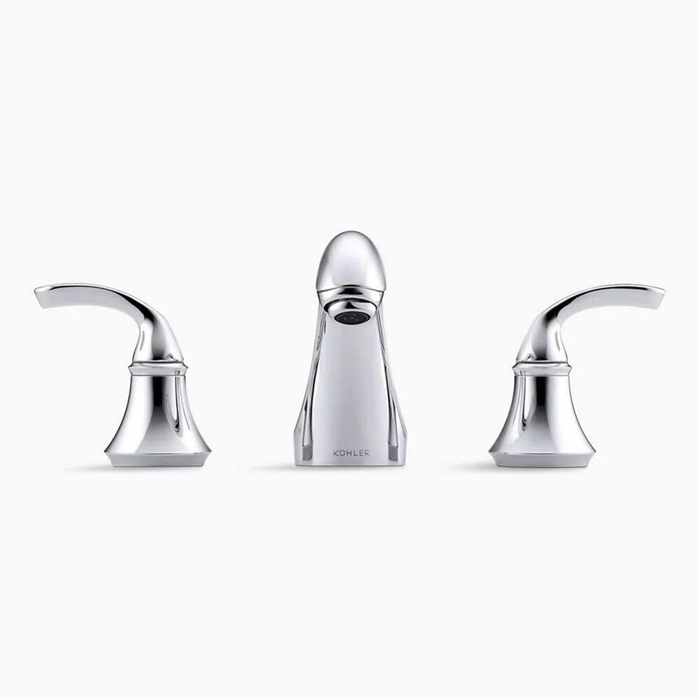Kohler Forté Widespread 2-Handle Bathroom Faucet, Polished Chrome