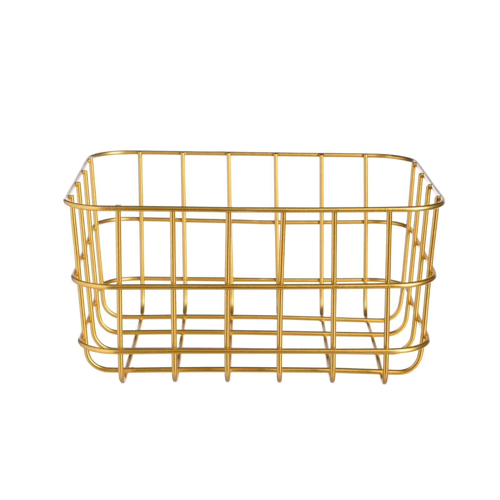 Aufbewahrungskorb Gold,B 200 x H 150 x T 100 mm