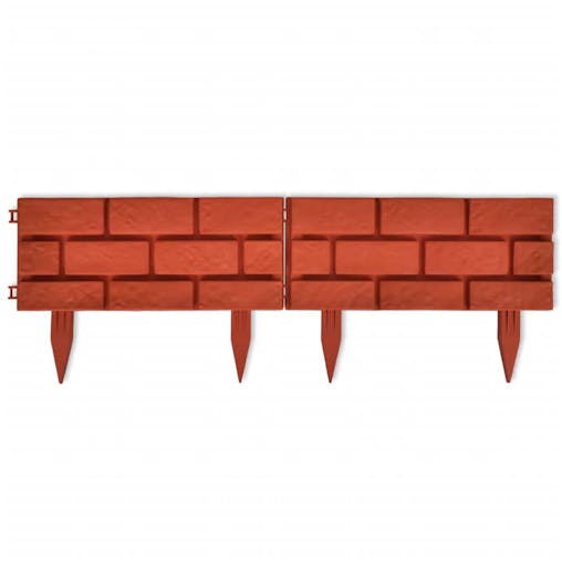 NNEVL Lawn Divider with Brick Design 11 pcs