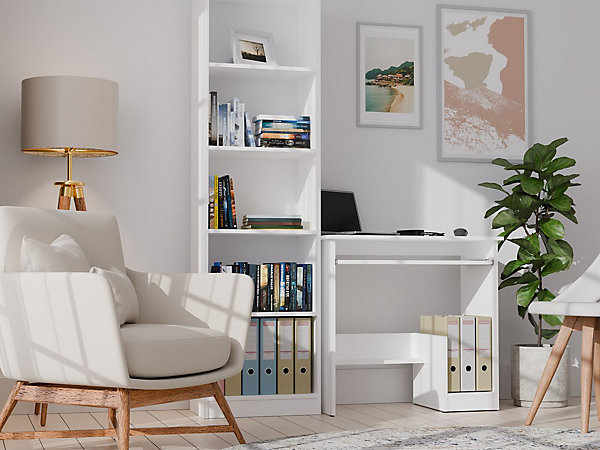 Bureau, blanc, 80 x 75 x 40 cm