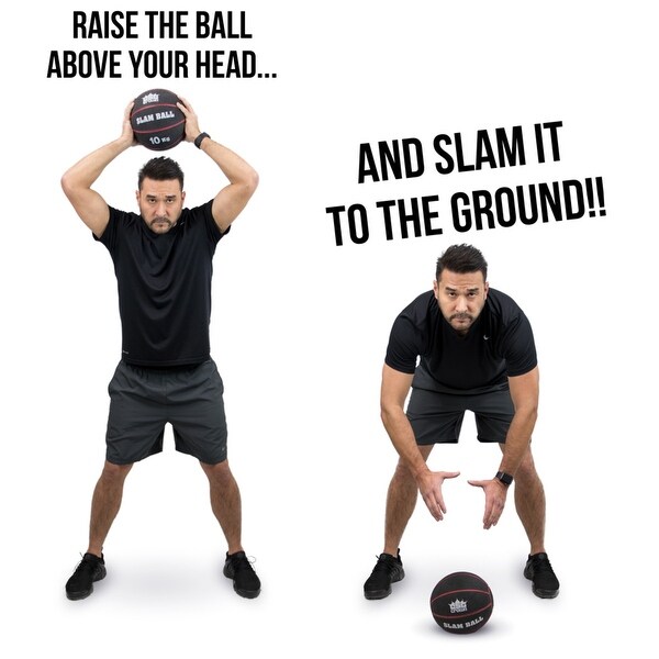 Weighted Slam Ball, 5kg 11lbs - 8x7.5x7.5 in.