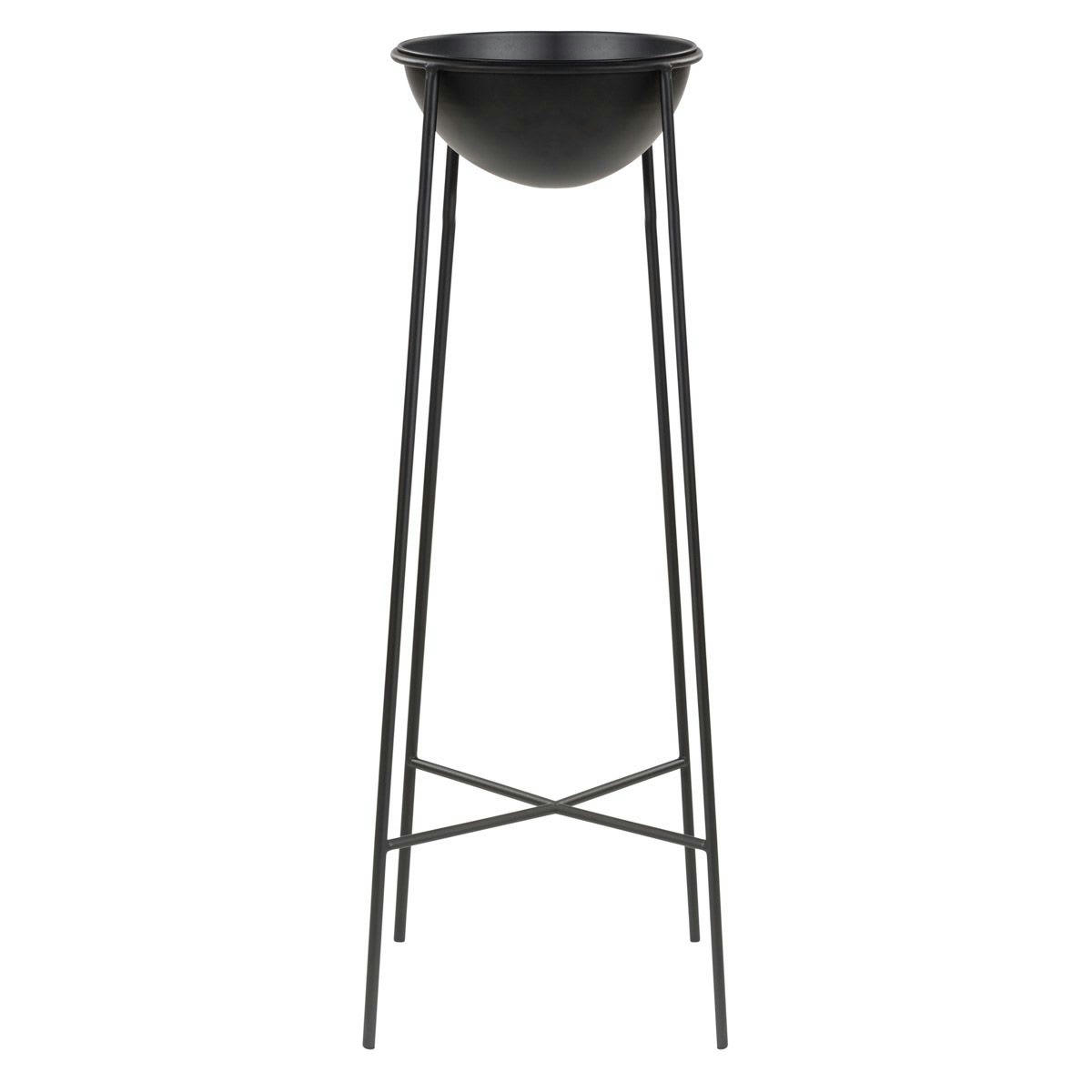 JOYA - Cachepot en fer époxy noir H85cm