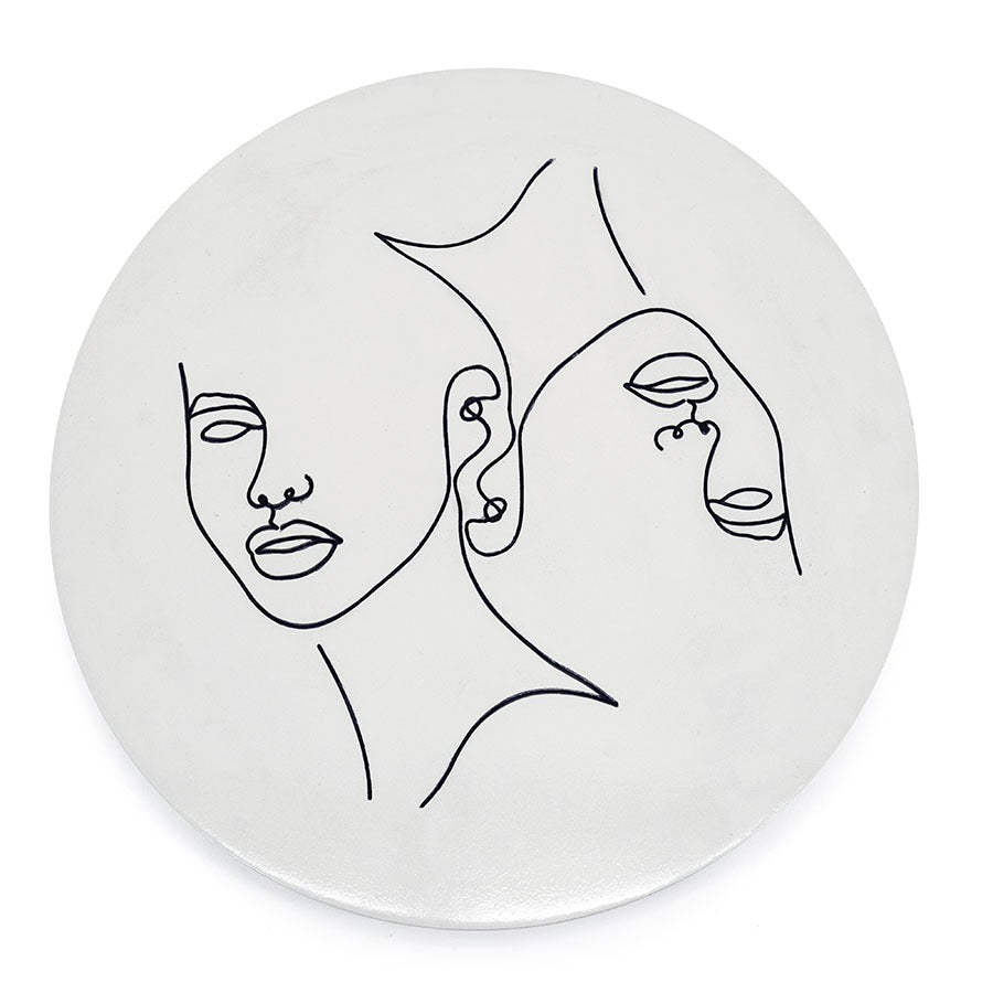 FurniLux Wanddeco Abstract klein Clay - 45x45x2 cm