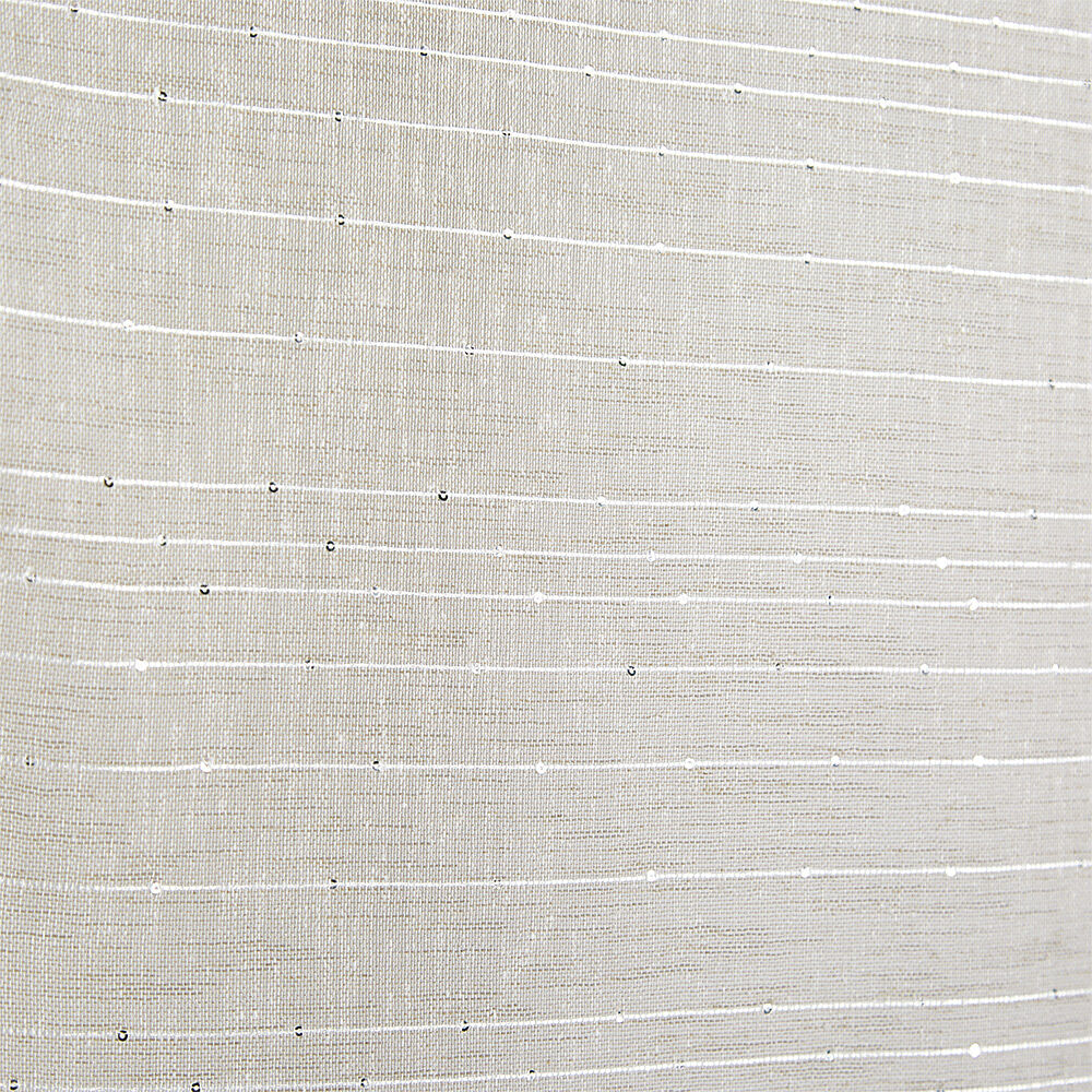 Vitrage passe tringle x2 effet sequin taupe 60x160cm