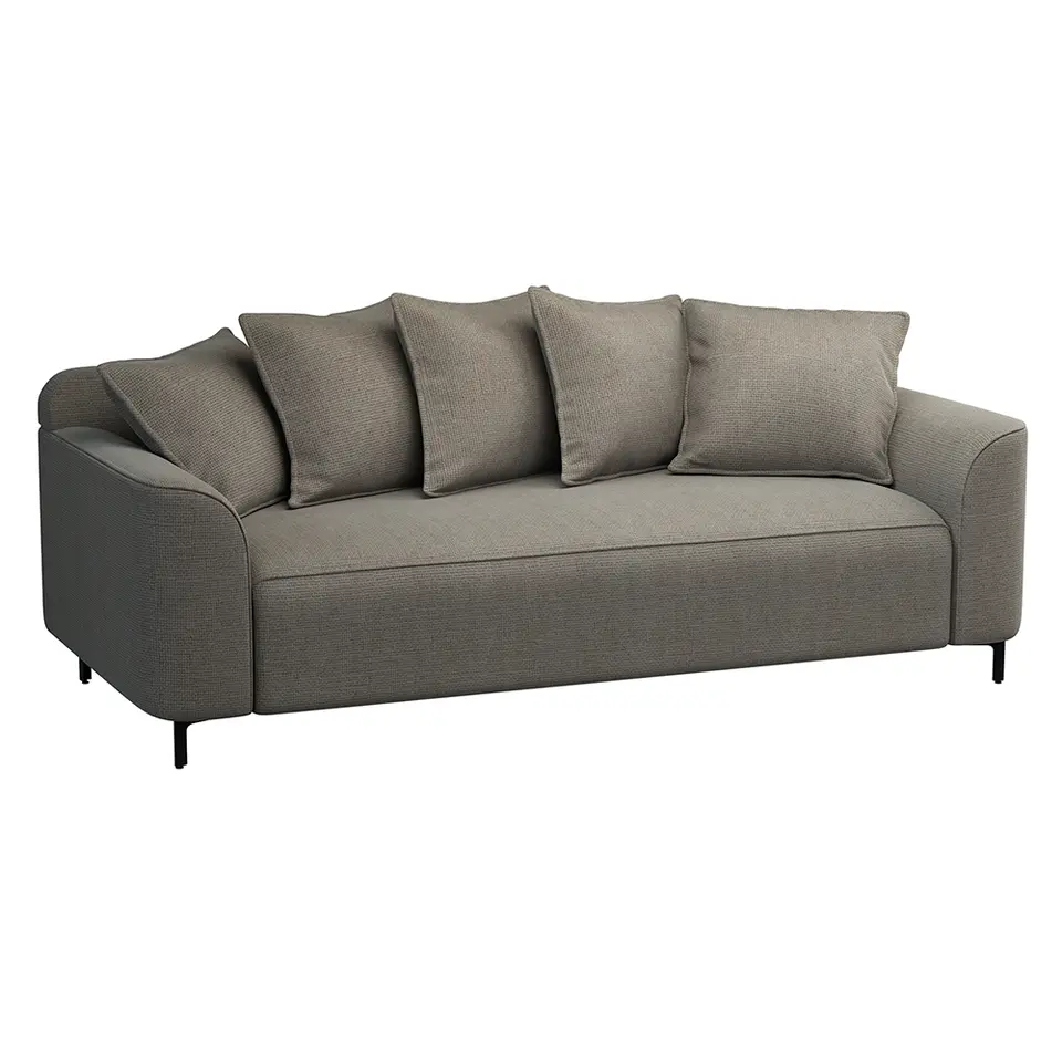 Bank Elsa 3-zits - stof Eden - taupe