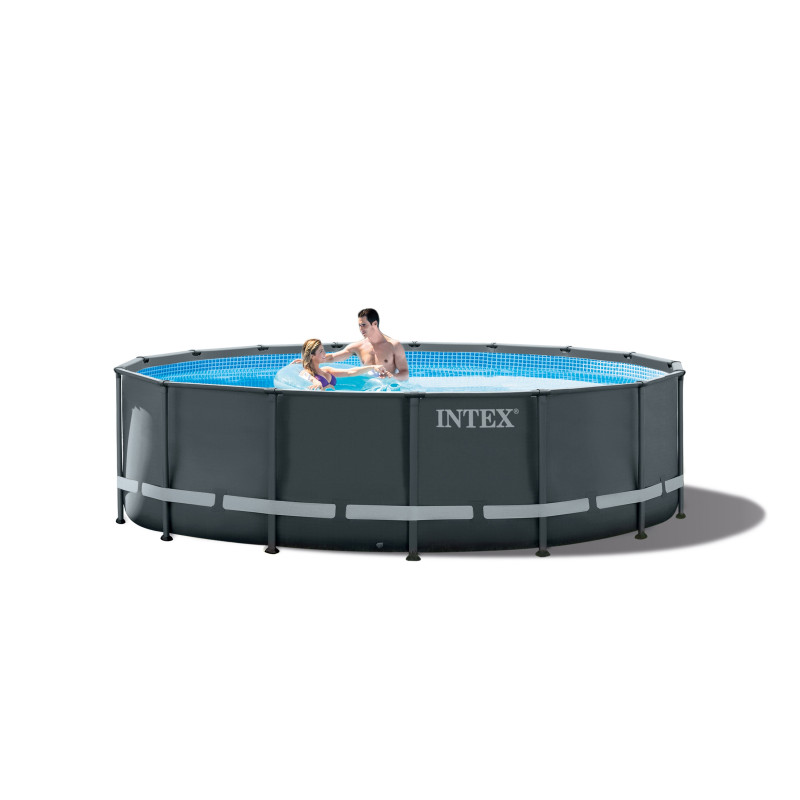 Piscine Ultra Frame avec filtre à sable Ø 4,88 x 1,22 m INTEX