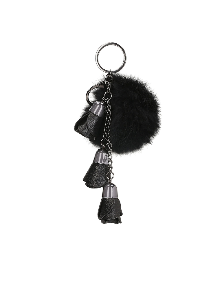 Ladies' black key ring