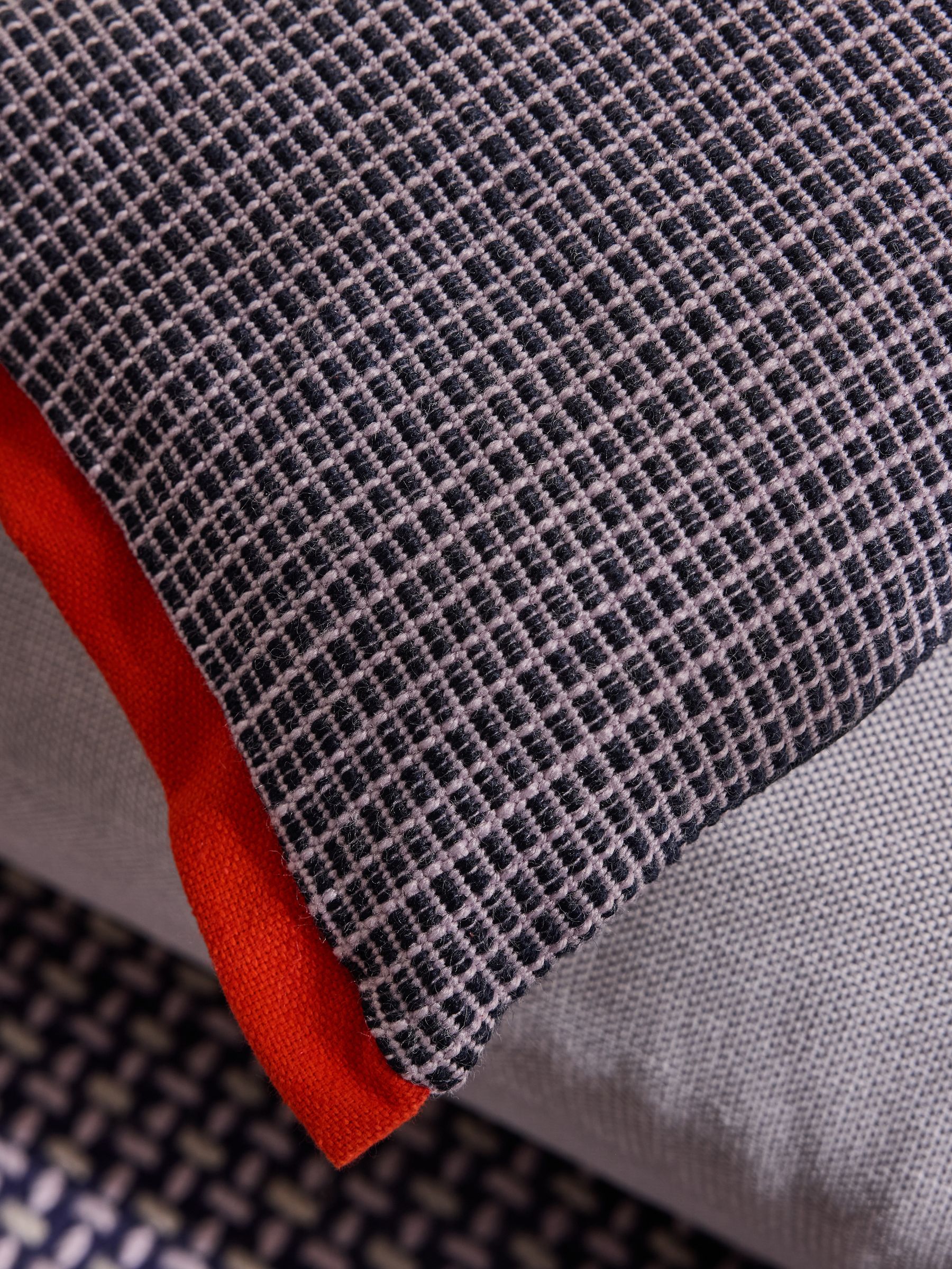 Cady Woven Textured Cushion in Blue