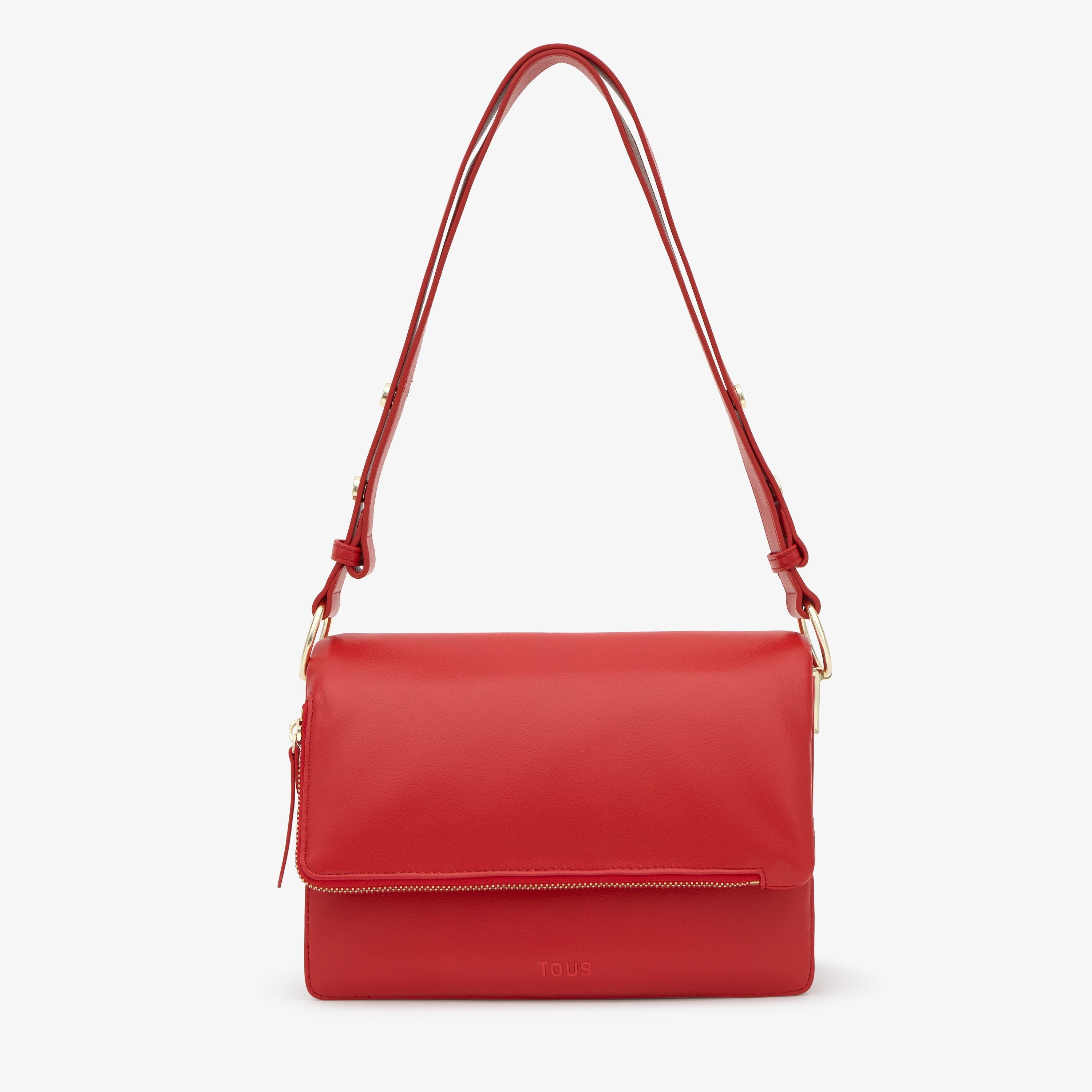 Bandolera mediana rojo Audree Soft
