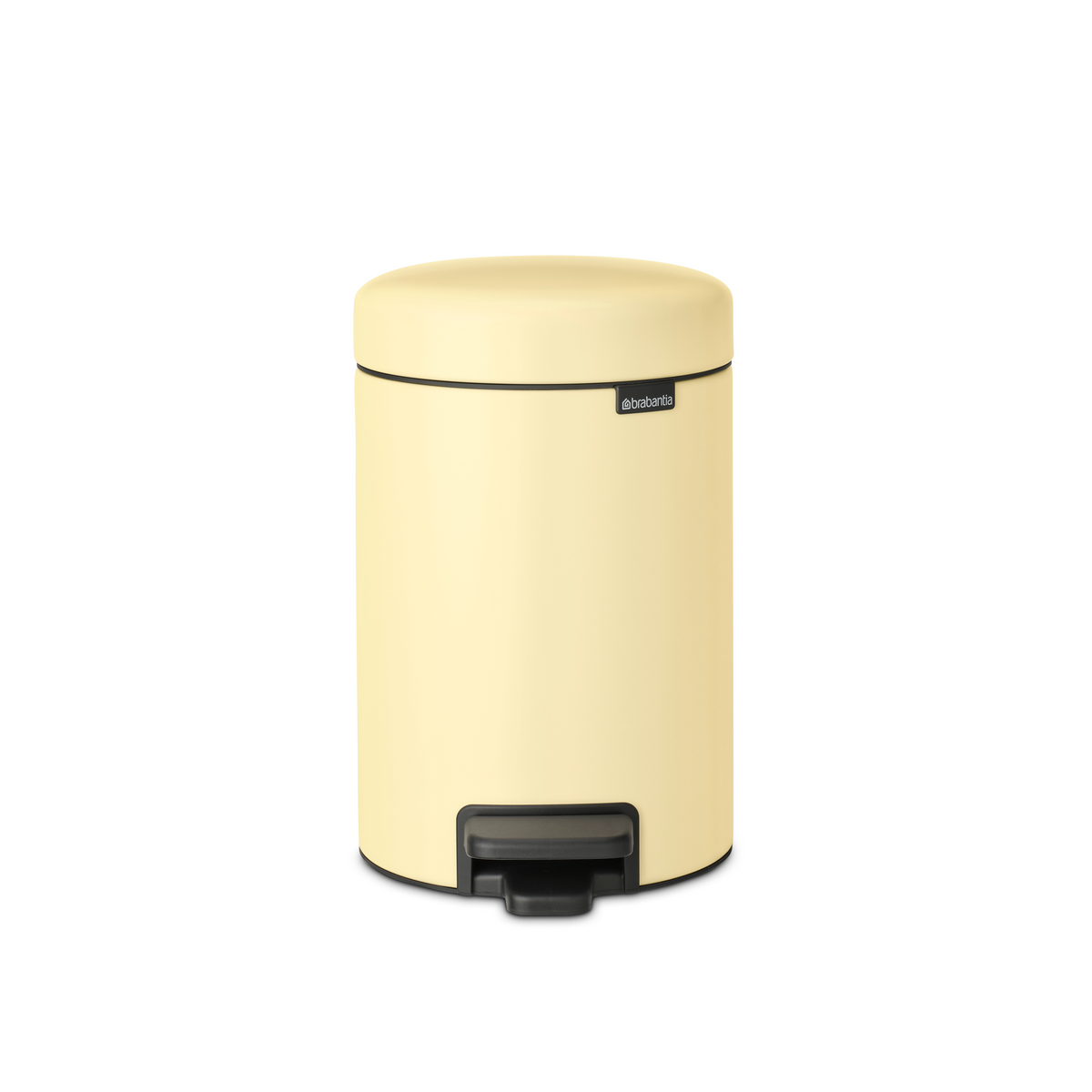 Brabantia NewIcon Pedaalemmer, 3 liter, kunststof binnenemmer - Mellow Yellow
