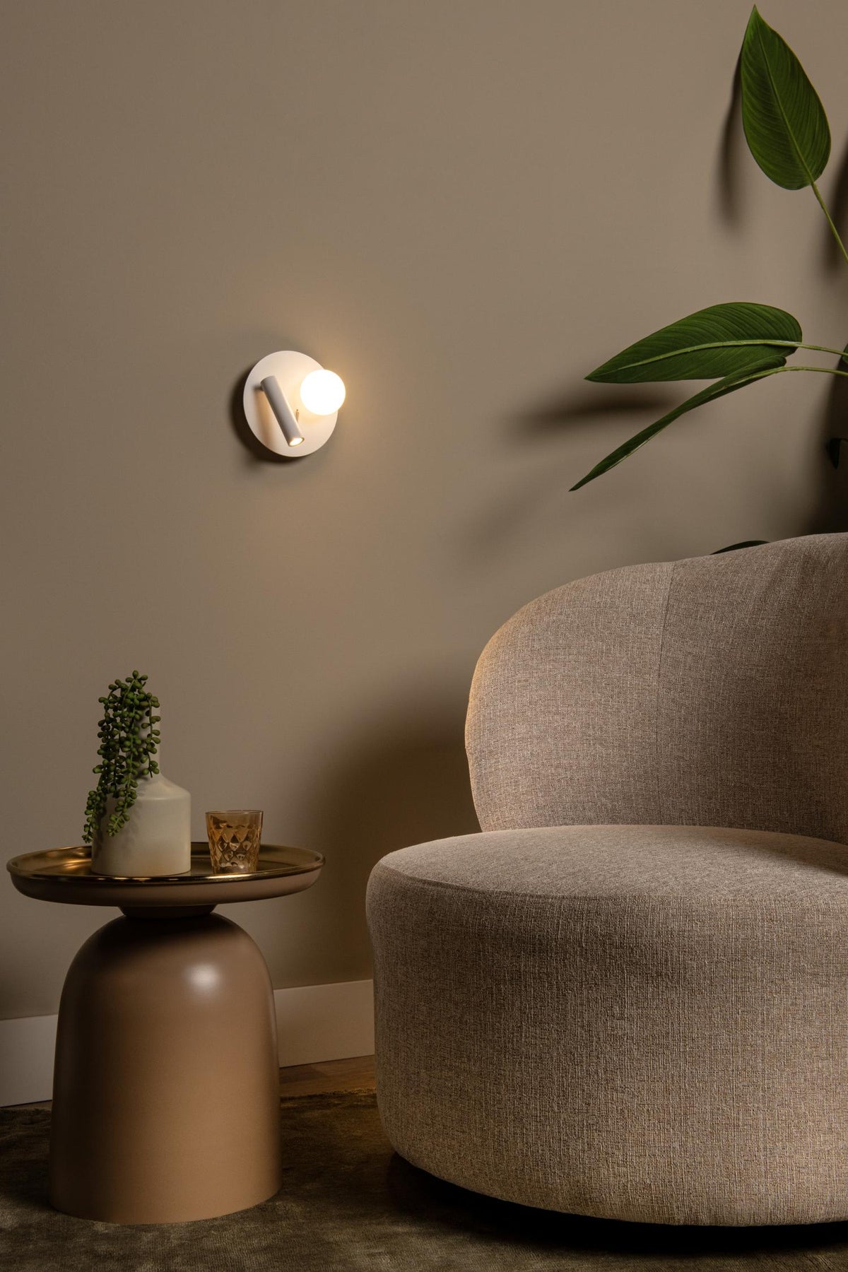Lucide bedlamp MATIZ - Geïntegreerde LED - Wit