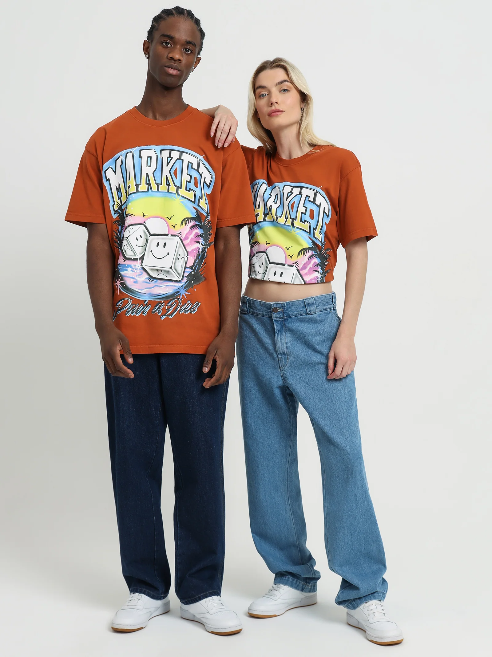 Smiley Pair of Dice T-Shirt