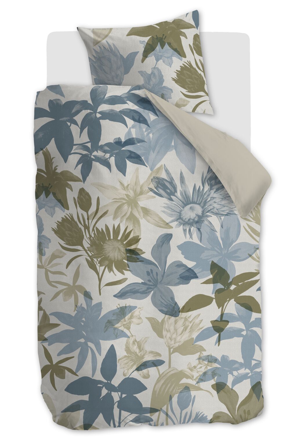 Beddinghouse Flori - 140 x 200/220 cm - Blauw