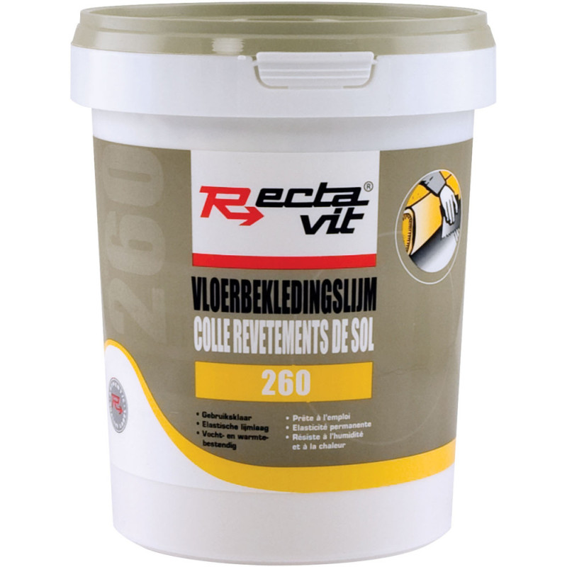 Colle pour revêtements de sols et muraux 260 1,25 kg RECTAVIT