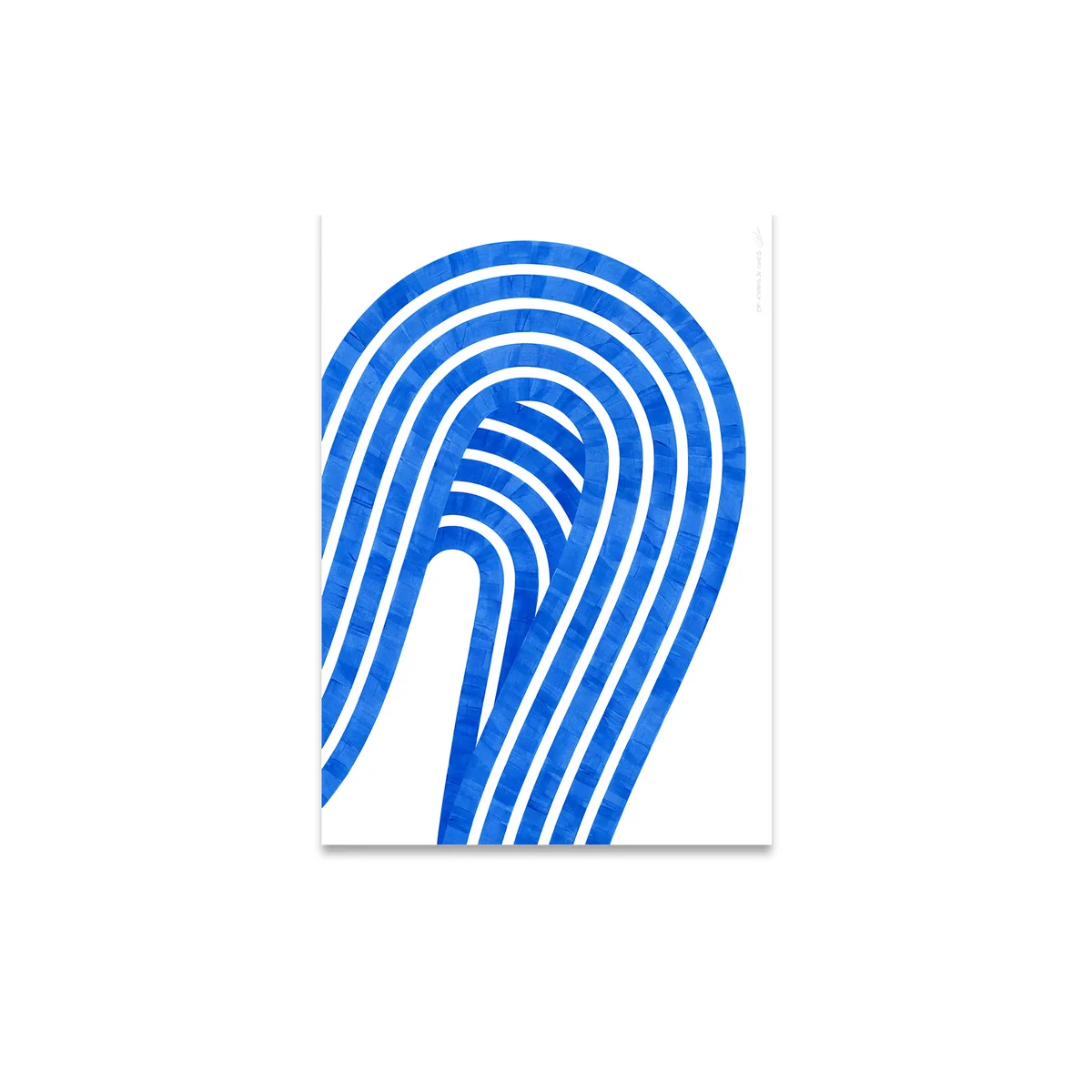 Paper Collective - Entropy Blue Poster