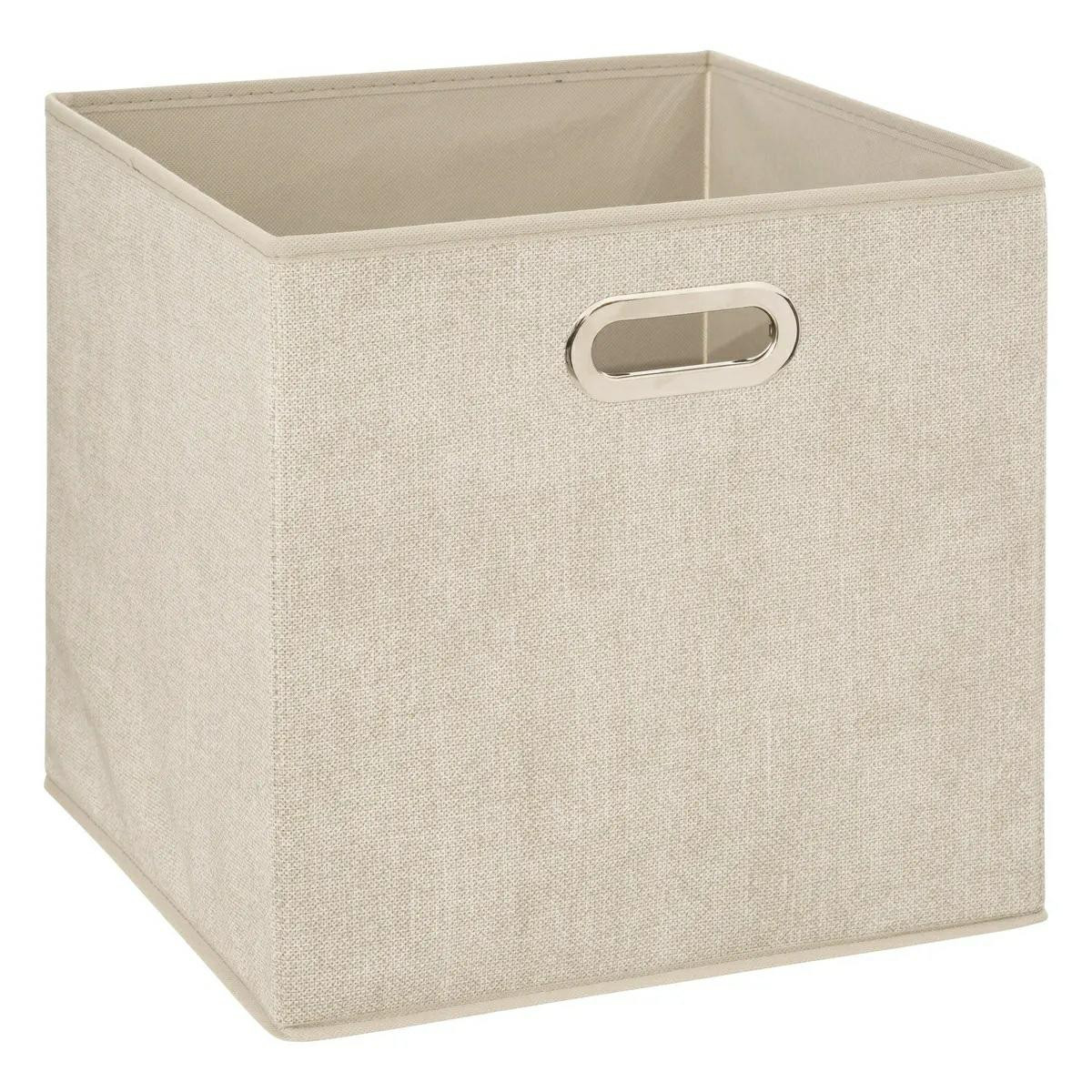 Kosz Tekstylny Beige Organizer do Przechowywania