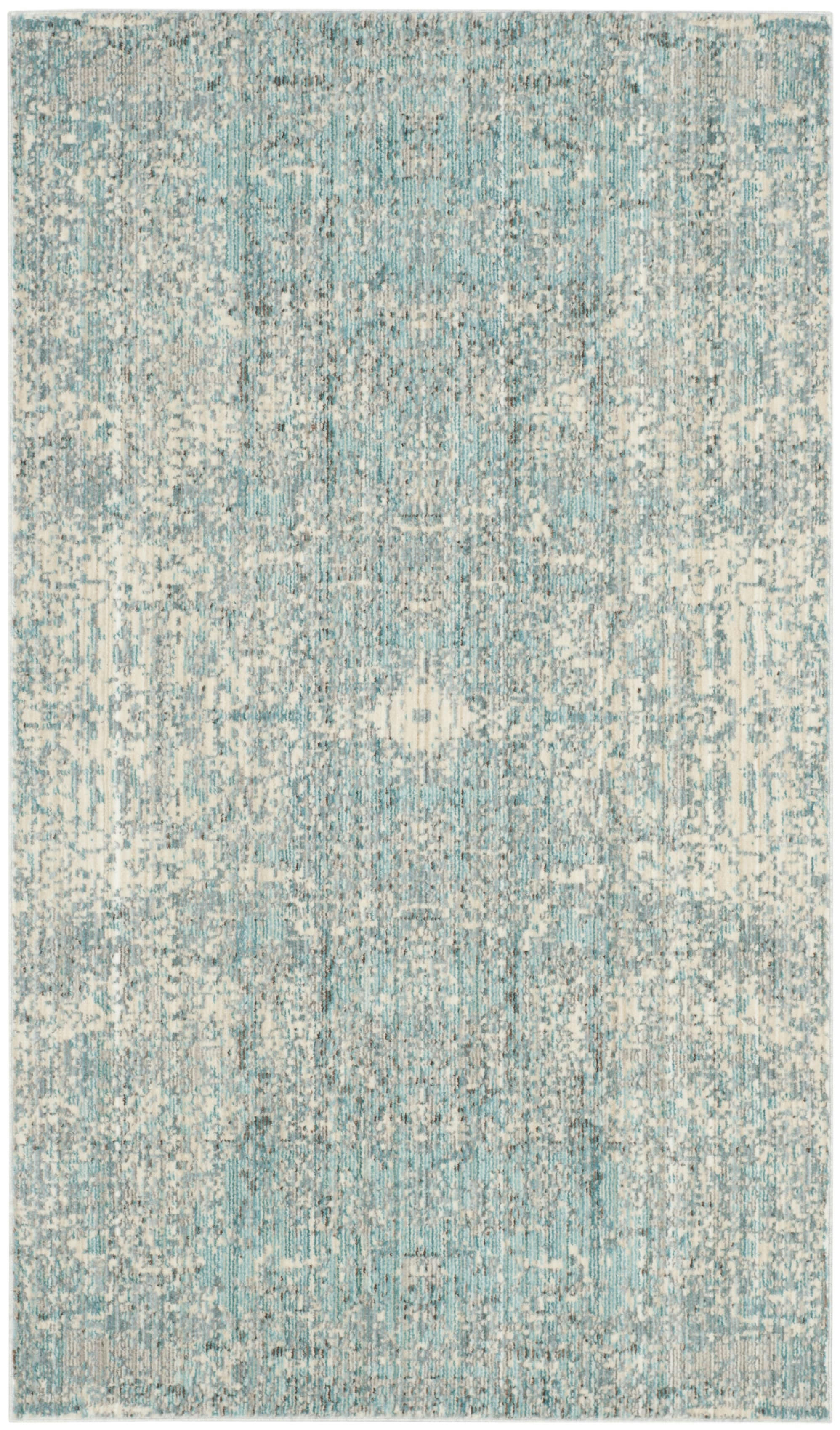 MYSTIQUE - Tapis de salon interieur en teal & multi, 91 x 152 cm