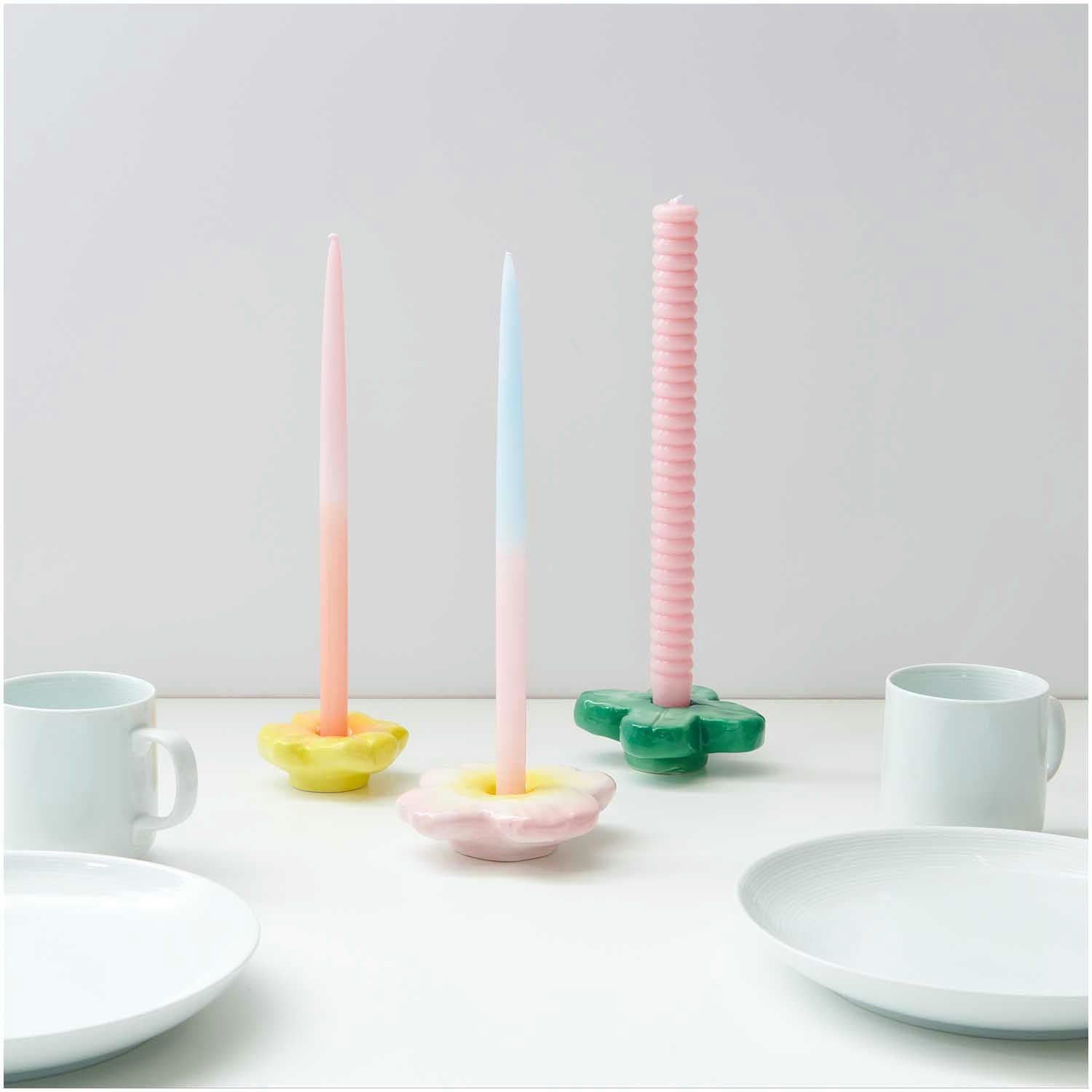 - Bougeoir trèfle en céramique