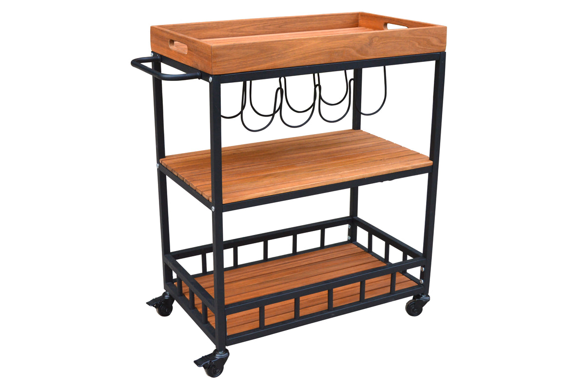 Sens-Line - Butler Trolley - 67x40x84cm - Acaciahout