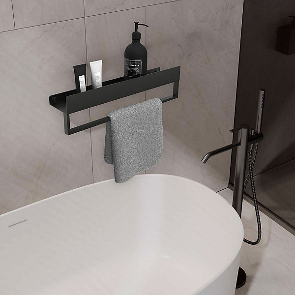 ETAGÈRE DE SALLE DE BAIN REA SF01-600-B BLACK