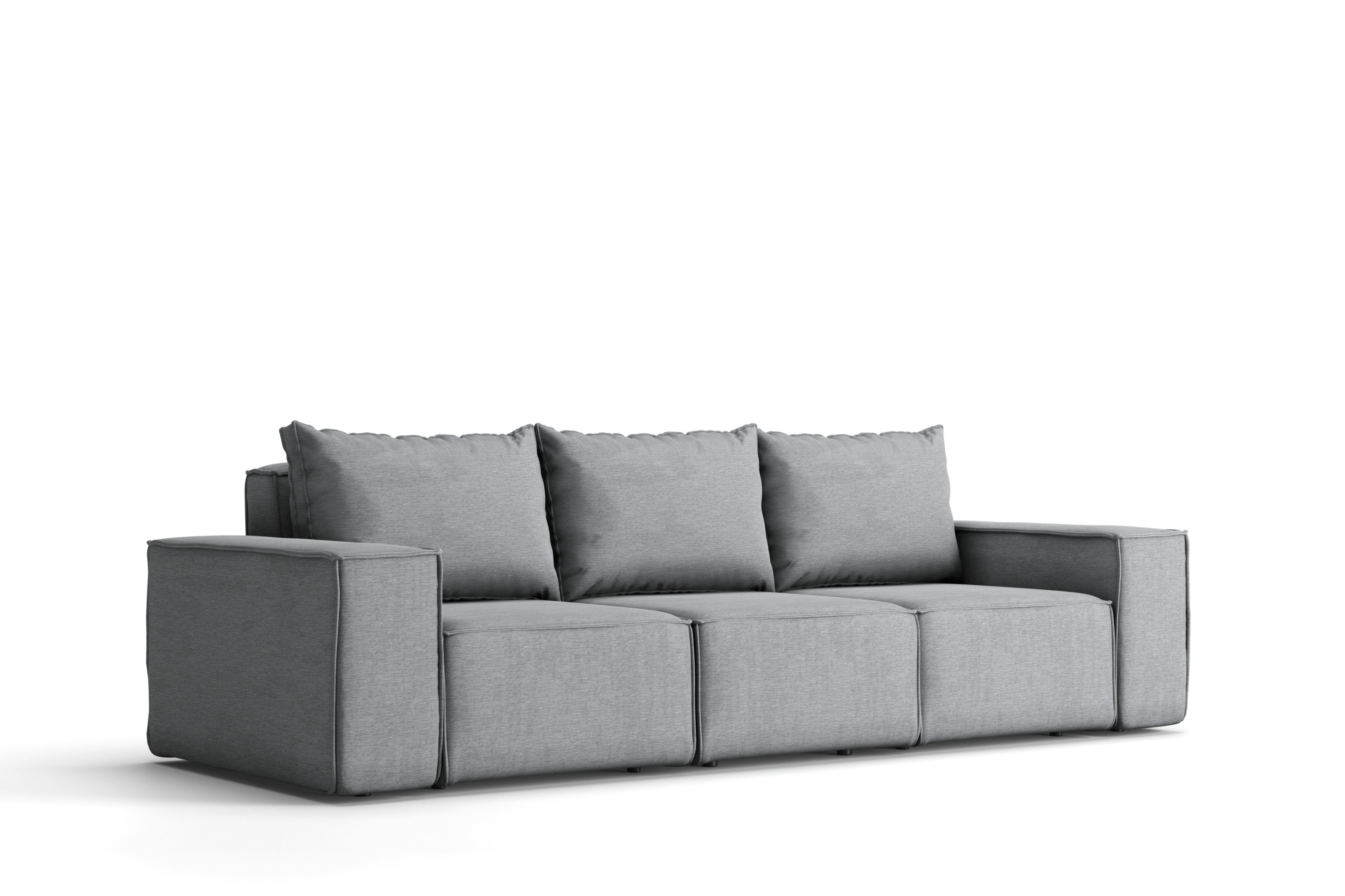 Sofa ogrodowa Garden, 3-osobowa, szary (23)