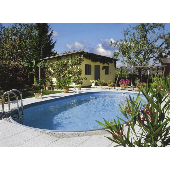 Ovalpool-Set Ovalformbeckenset , oval, BxLxH: 300 x 490 x 120 cm