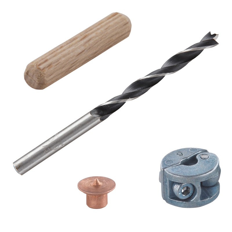 Set d'assemblage chevillé Ø 10 mm 25 pièces WOLFCRAFT