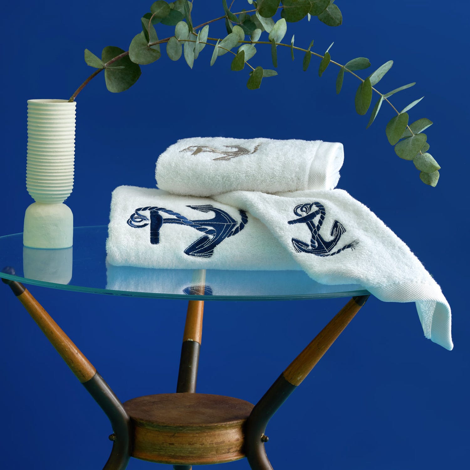 Set 2 asciugamani Marino corallo Biancoperla