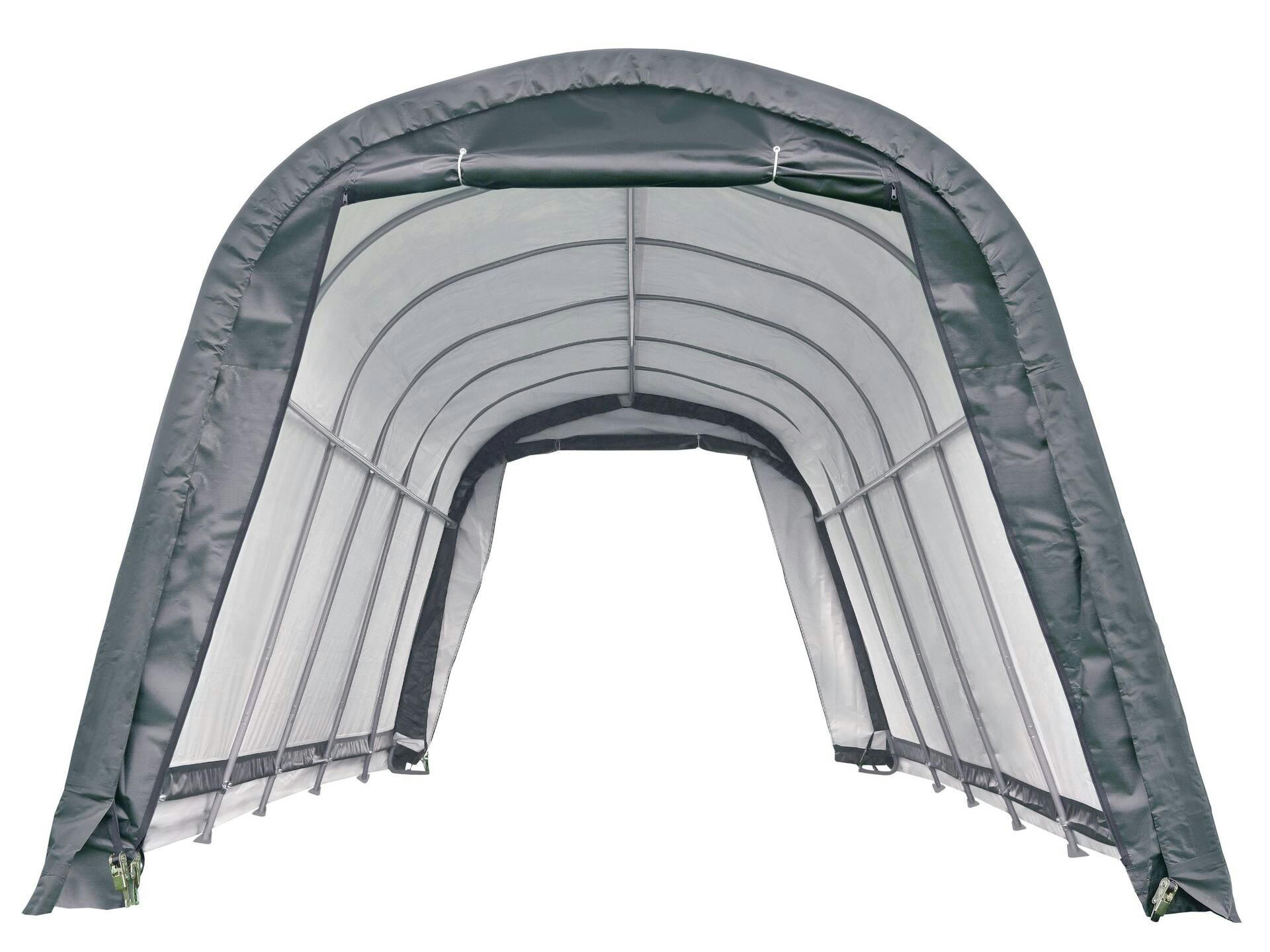 Replacement Cover Only - ShelterLogic Replacement Cover Kit for the Garage-in-a-Box RoundTop®, Grey, 12-ft x 24-ft x 8-ft