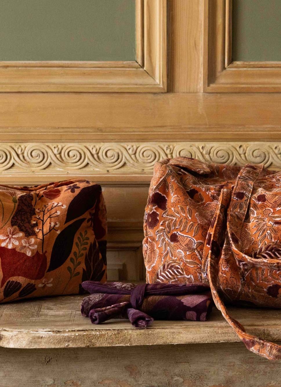 POCHETTE à BIJOUX EN VELOURS SOLAL VIOLET