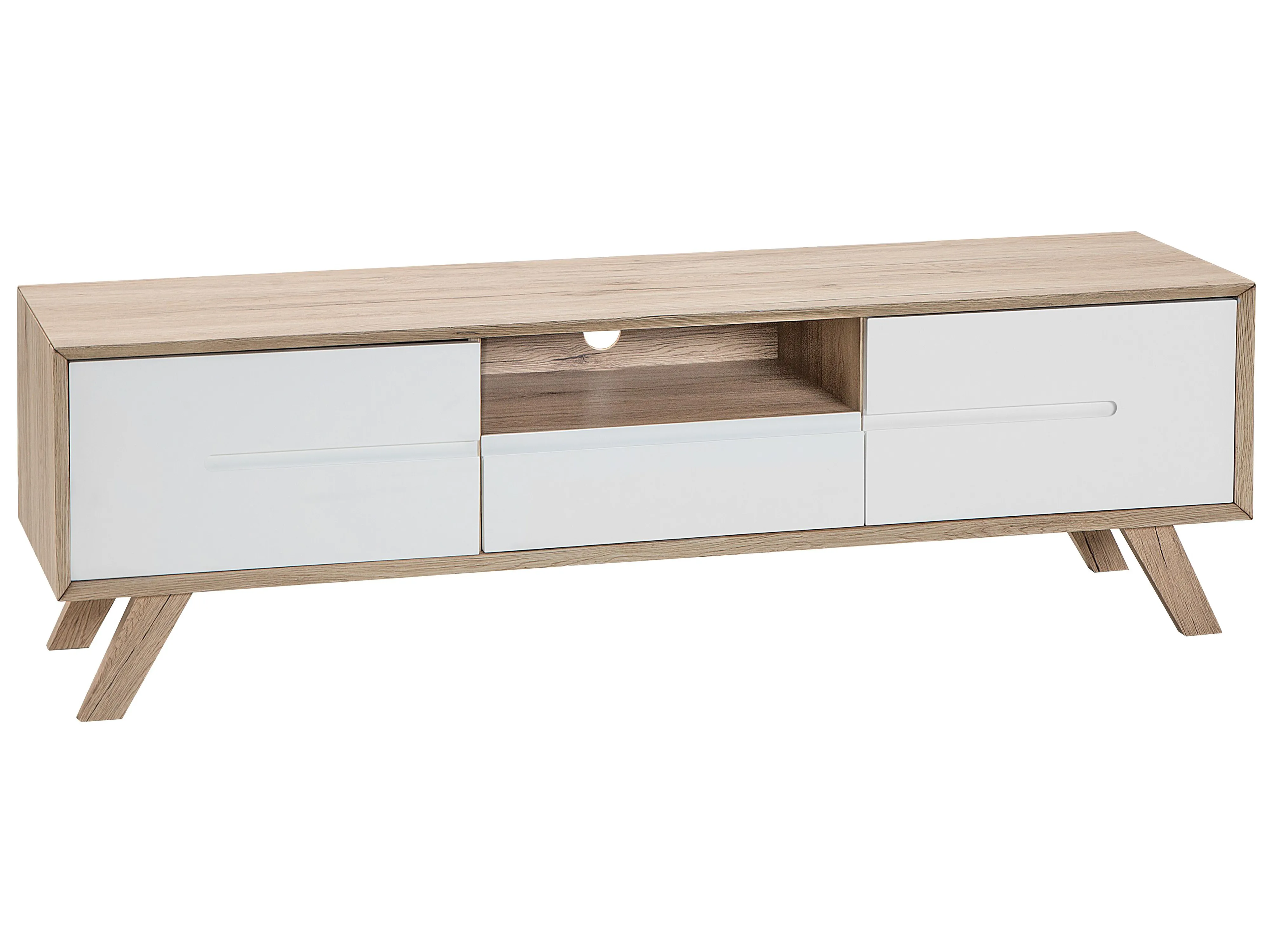 2 Door Sideboard FORESTER Brown/ White