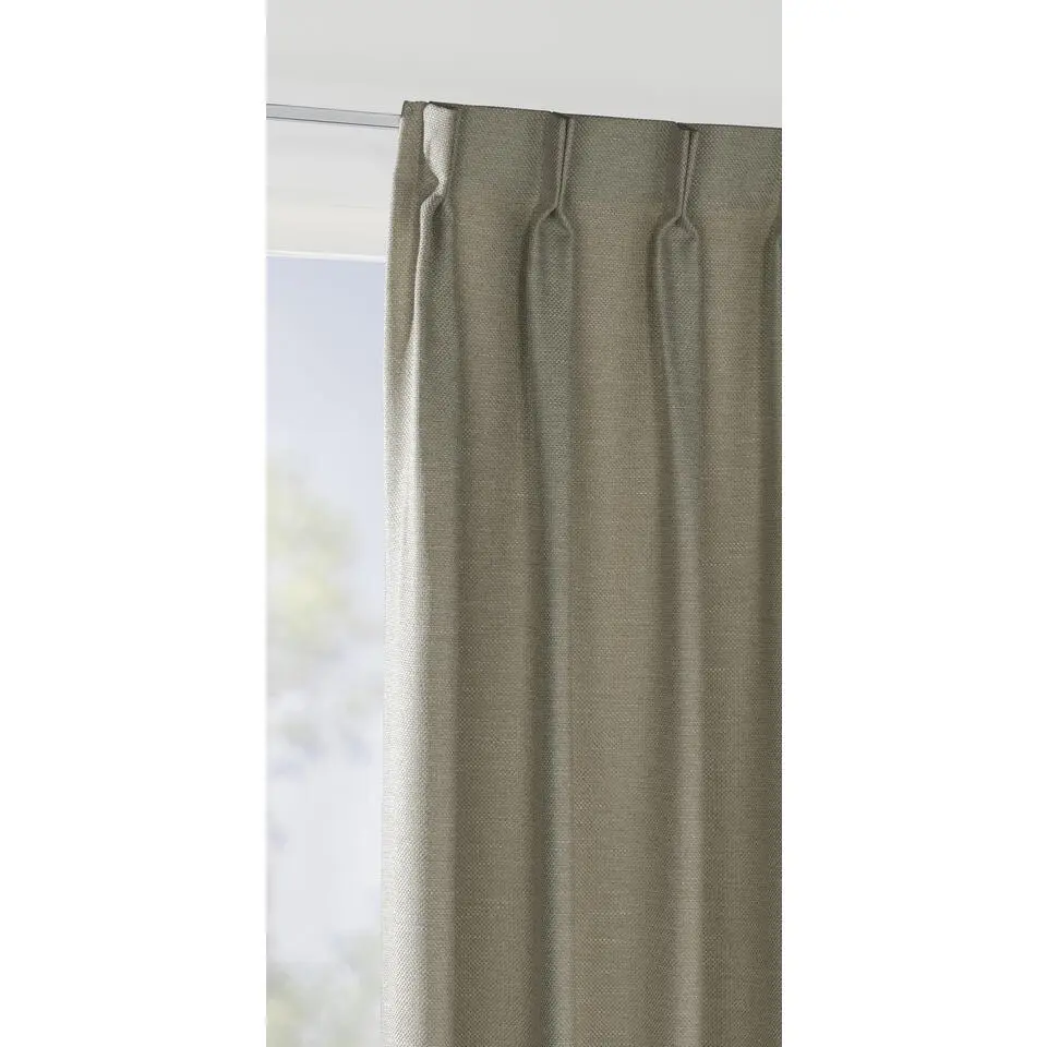 Gordijnstof Luna lichtdoorlatend - kiezel