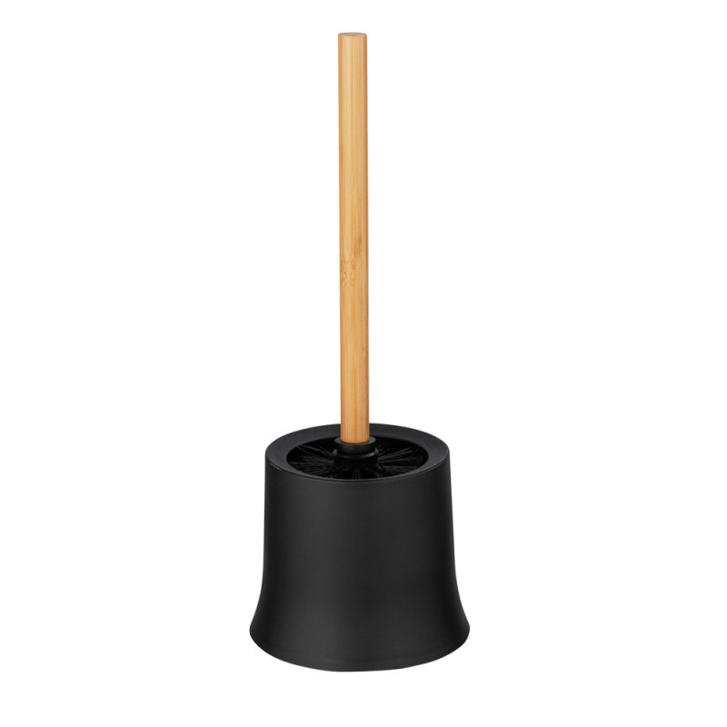 Brosse de toilette Basic noir et bambou WENKO