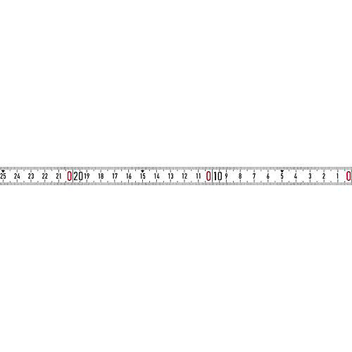 Mètre-ruban BMI 357004005LNR-SK 5 m acier - ruban plat auto-adhésif, précision Classe II