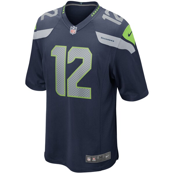 12s Seattle Seahawks Nike Team Game Jersey -  College Navy