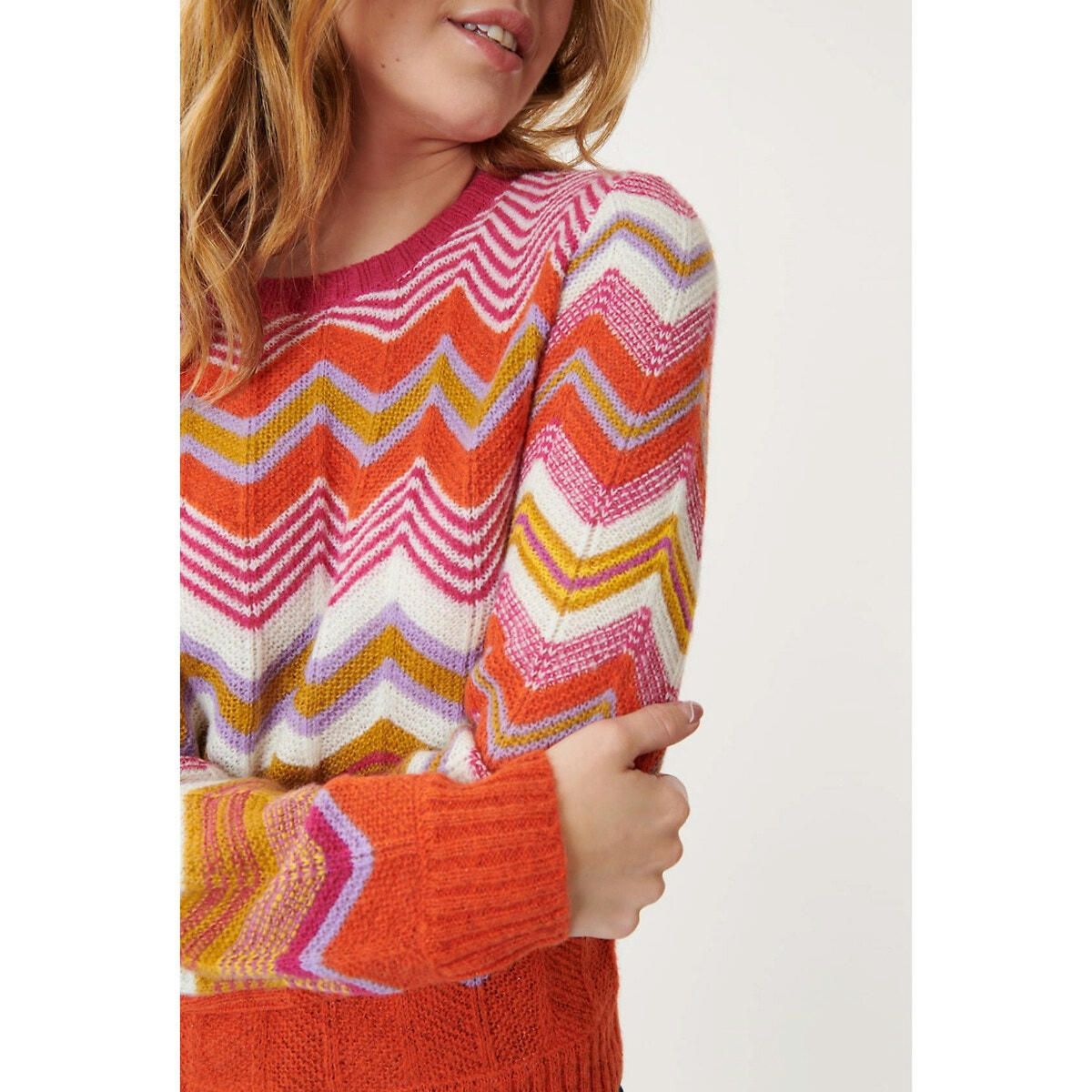 Pull  Jenifer mutlicolore motif graphique