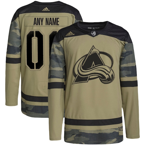 Colorado Avalanche adidas Military Appreciation Team Authentic Custom Practice Jersey - Camo