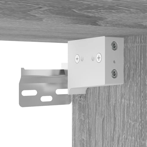 NNEVL Wall-mounted Bedside Cabinets 2 pcs Grey Sonoma 50x30x47 cm