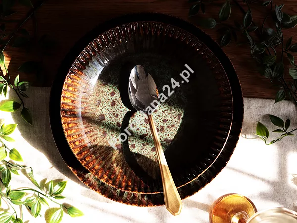 Komplet talerzy na 4 osoby (12 el.) Lubiana - Stoneware Jade