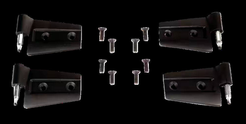 Rugged Ridge Jeep Door Hinge Kit, Black, 4-pc